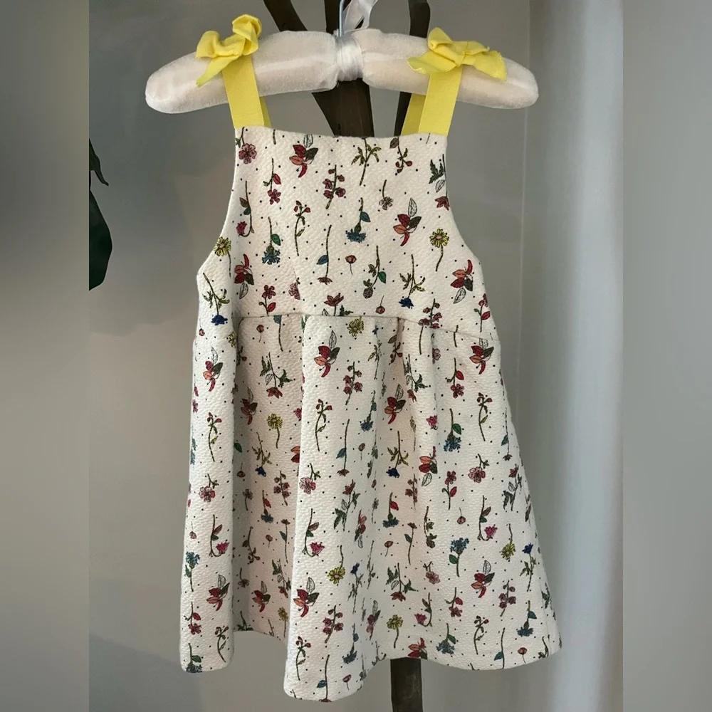 Zara Kids Floral Dress with Yellow Straps - Picture 1 of 2